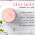 Meilleur masque facial à l&#39;argile rose Masque facial hydratant nourrissant pour le nettoyage en profondeur des pores